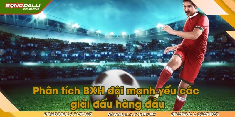 Phân tích bảng xếp hạng về các đội mạnh yếu cực chuẩn